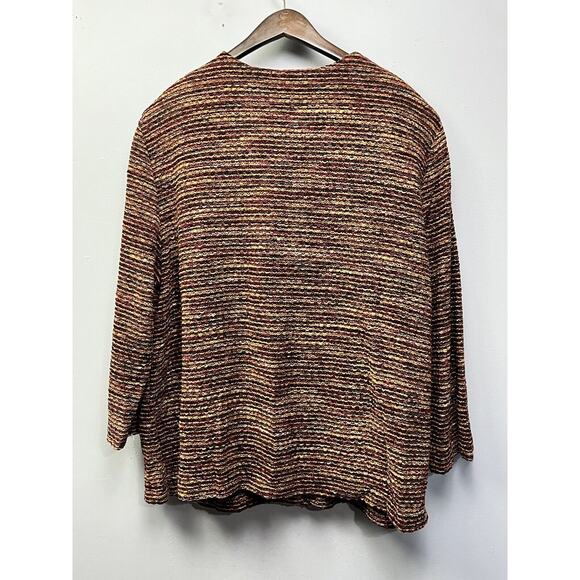 Drapers & Damons Jacket Womens plus size 26W Button front Cropped Sleeves - Picture 2 of 6